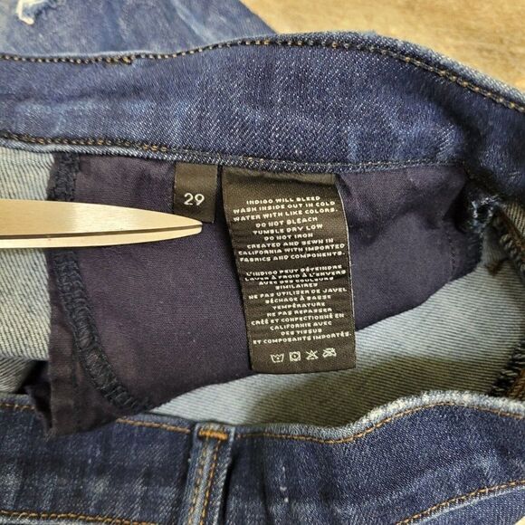 J Brand Alana Volatile High Rise Crop Jeans Size 29 Womens Blue Dark Wash Skinny - Picture 16 of 16